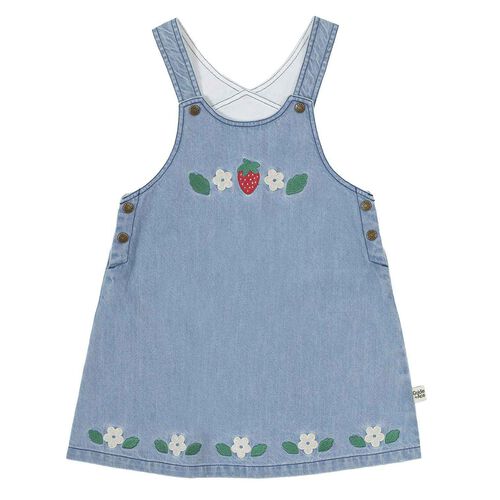 Goldie + Ace Wild Strawberry Pinafore Dress 3-5Y
